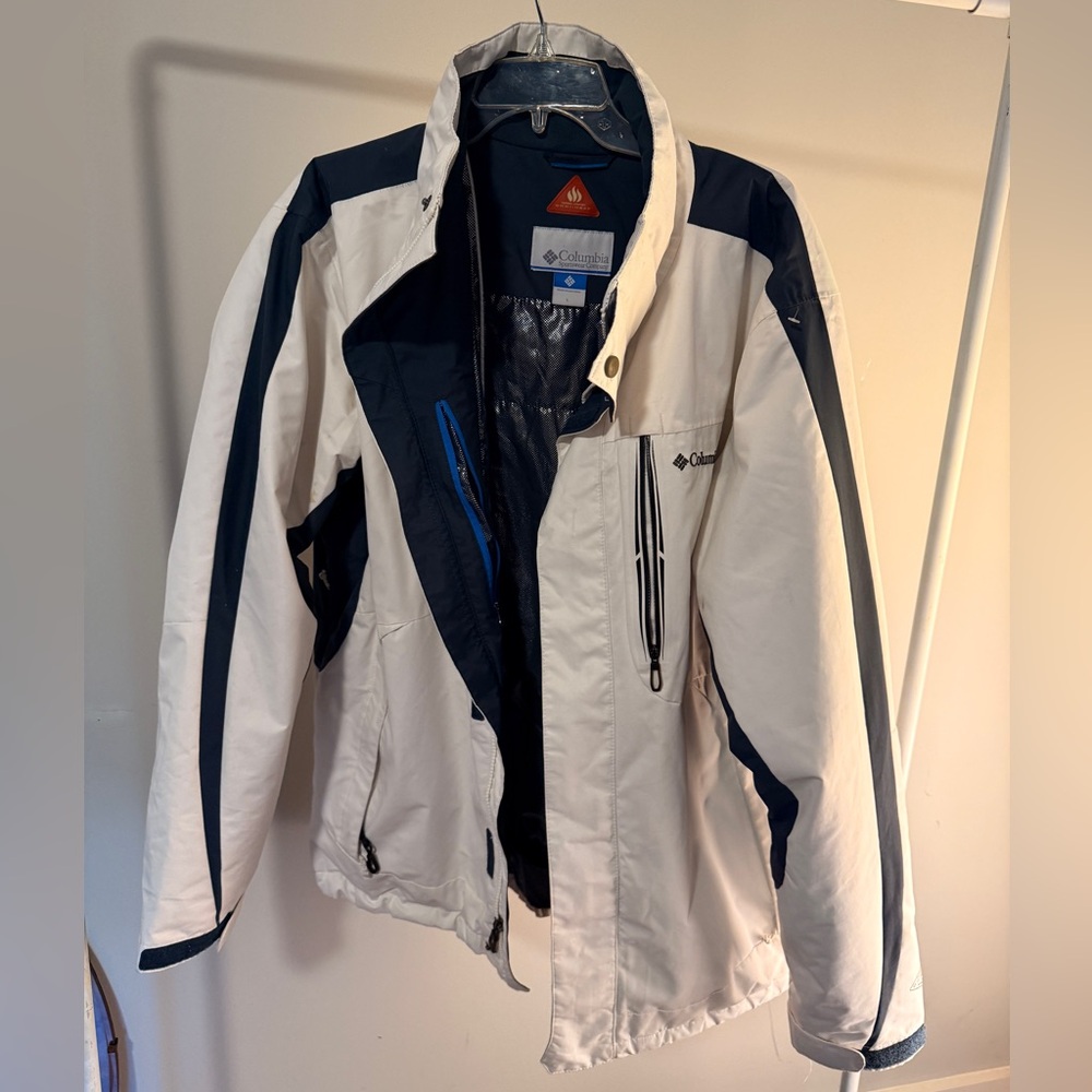 Columbia White Omni-Heat Winter Jacket